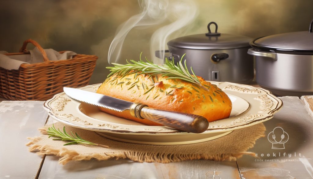 Slow Cooker Rosemary Bread Recipe | How to make Slow Cooker Rosemary Bread